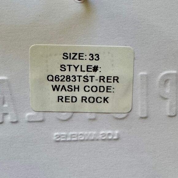 PISTOLA Patch Pocket Button Fly Utility Pants Cropped Red Rock Terracotta NWT 33 - Picture 6 of 6